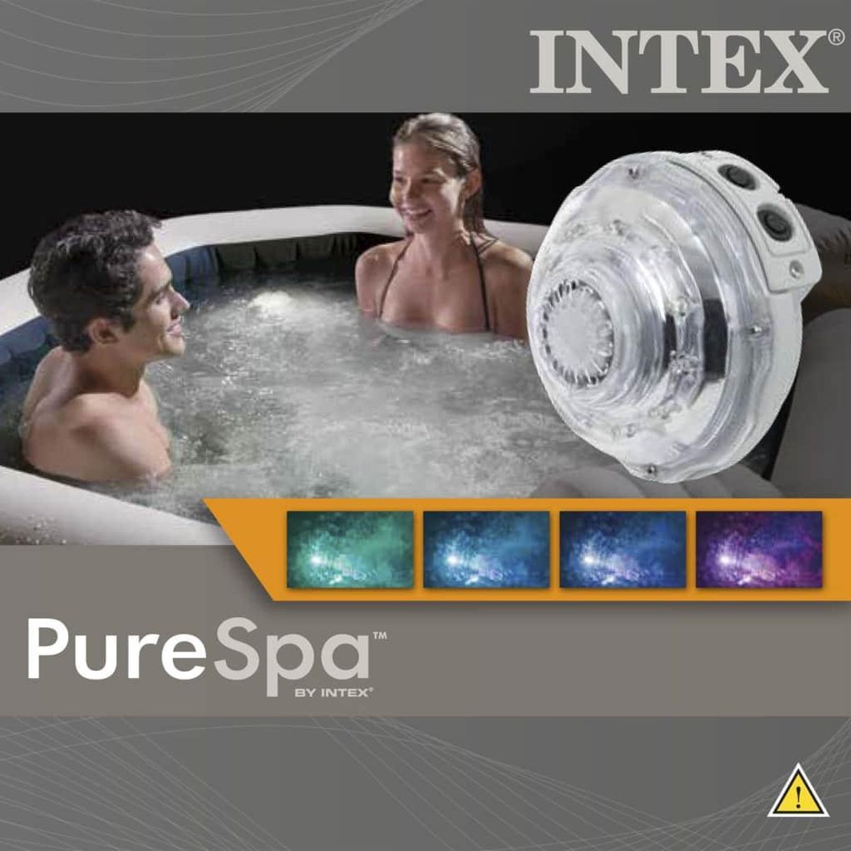 Intex LED-verlichting voor bubbelbad meerkleurig 28504 - Geschikt voor Intex Jet & Bubble Deluxe - Intex LED verlichting
