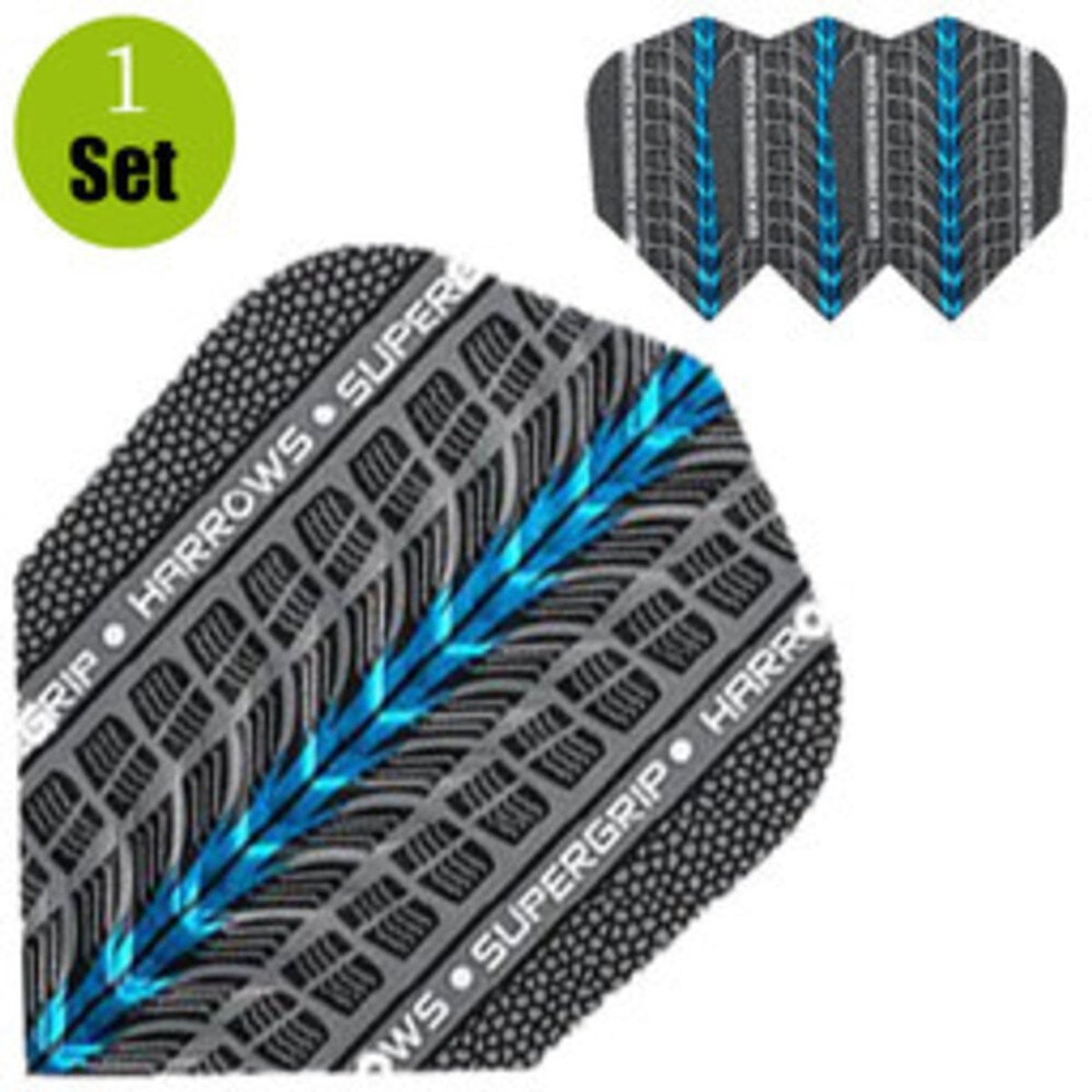 Harrows Supergrip Dartflights - Blauw