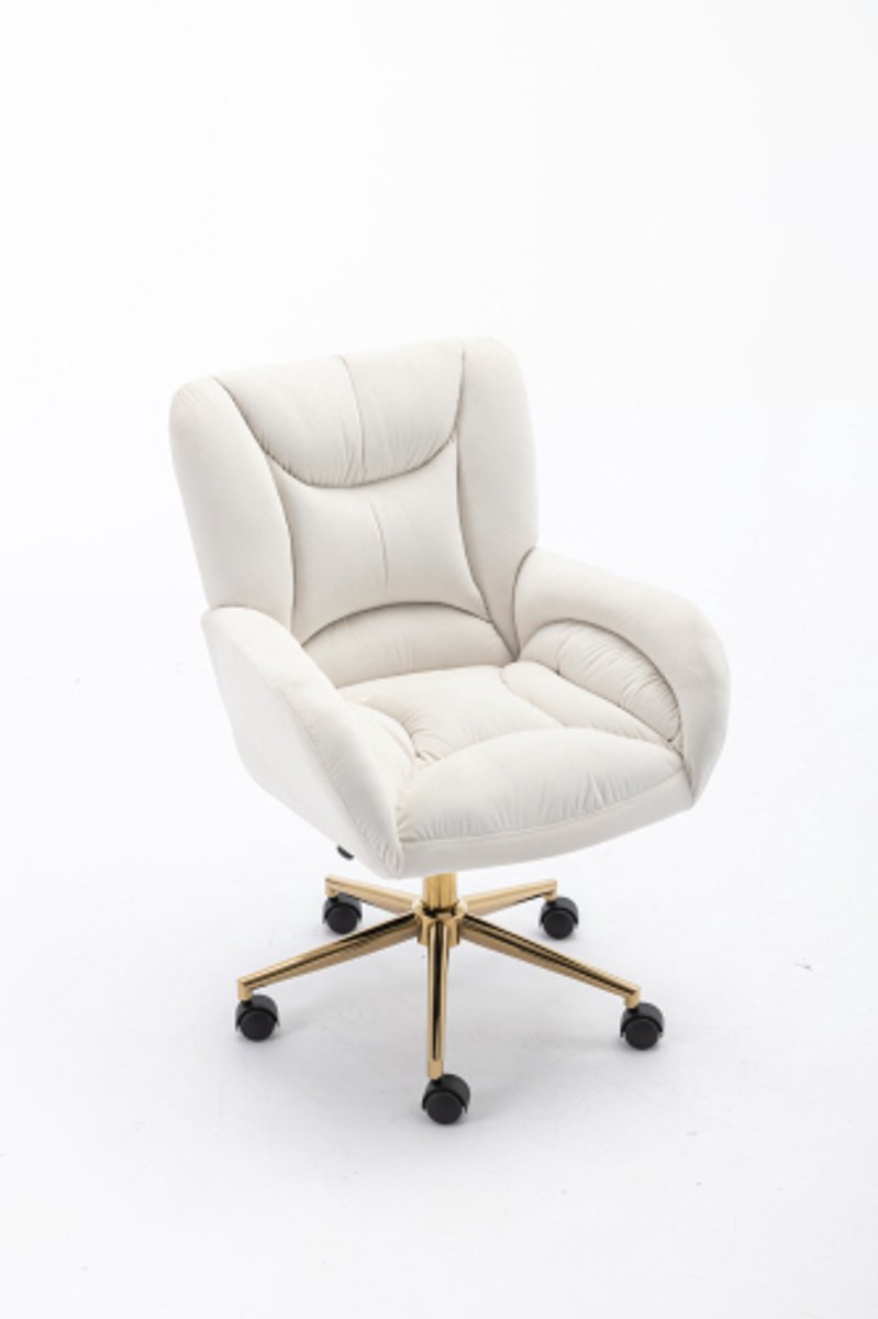 Bureaustoel polyester beige PILOT