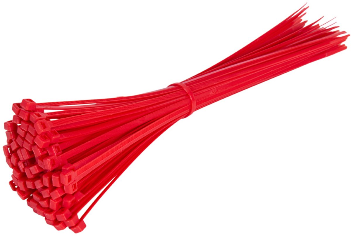 TD47 Kabelbinders 4.8 x 368 mm Rood - Tie wraps - Tyraps
