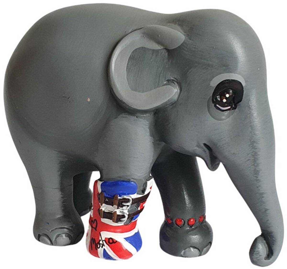 Elephant Parade - Handgemaakt Olifanten Beeld - We Love Mosha UK - Design Diana Francis - 20 cm