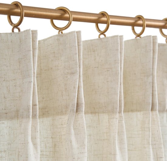 Yaland Vitrage Linnen Look met delicate golvende rand van kant voor keuken woonkamer balkon landhuisstijl met stangdoorgang 1 stuk wit B x H 80 x 100 cm Yaland Vitrage Linnen Look met delicate golvende rand van kant voor keuken woonkamer balkon landhuisstijl met stangdoorgang 1 stuk wit B x H 80 x 100 cm