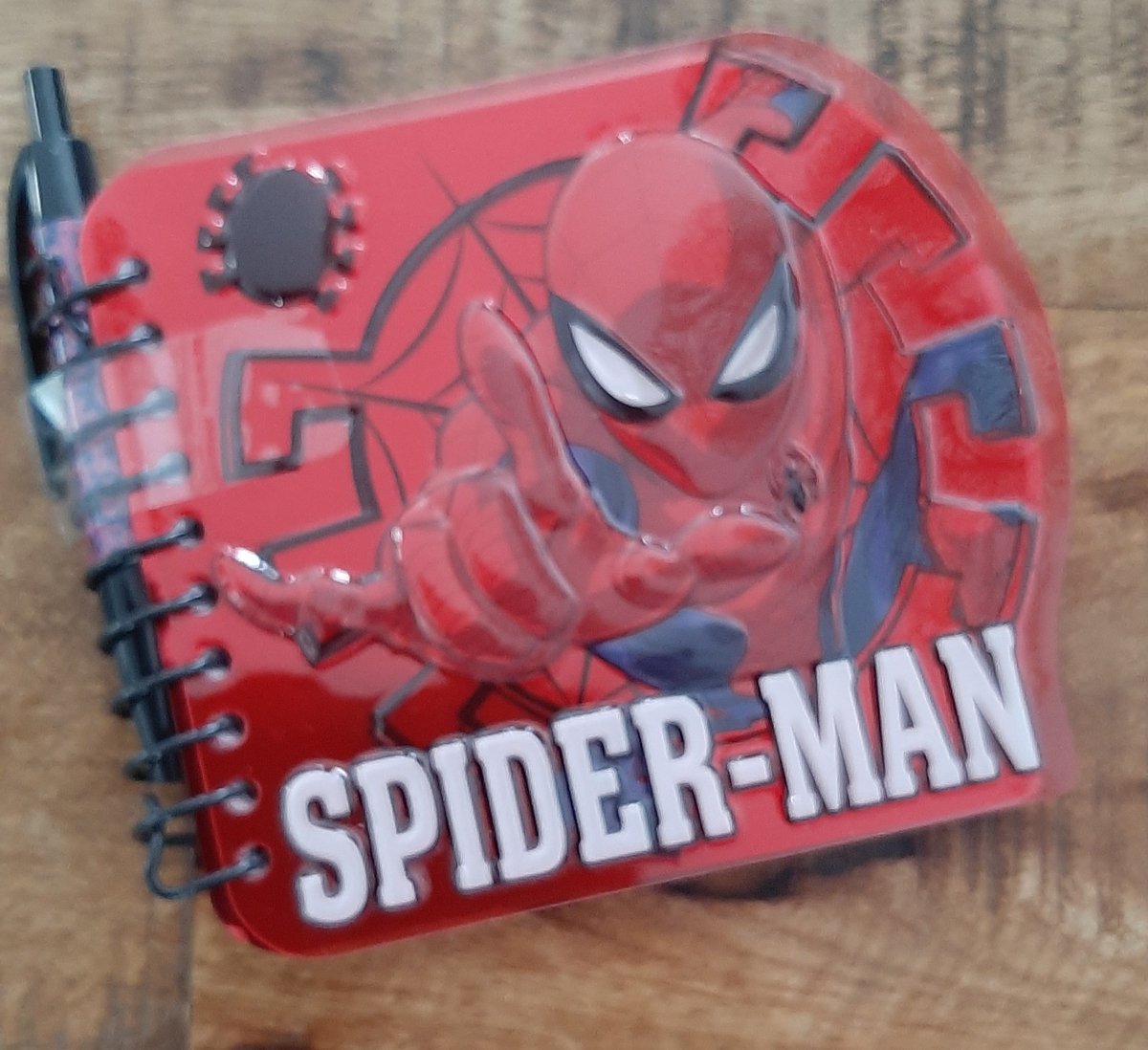 Marvel spiderman 3D notitieboekje met pen - notebook - pocket - lijntjes papier - notitieboek