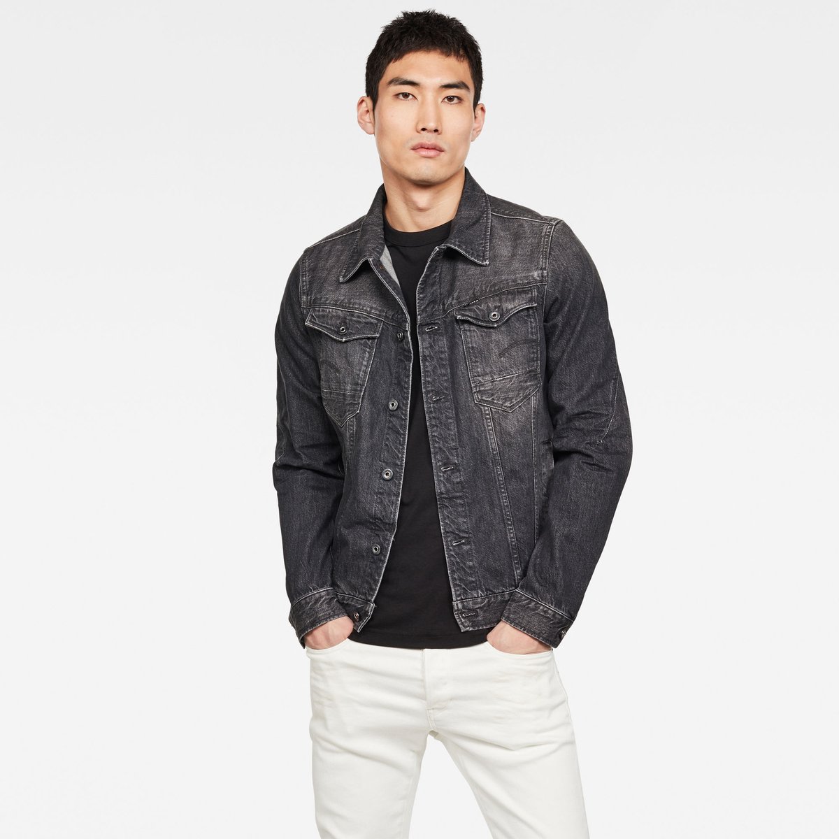 G-Star Arc 3d slim jkt Heren Faded Seasalt