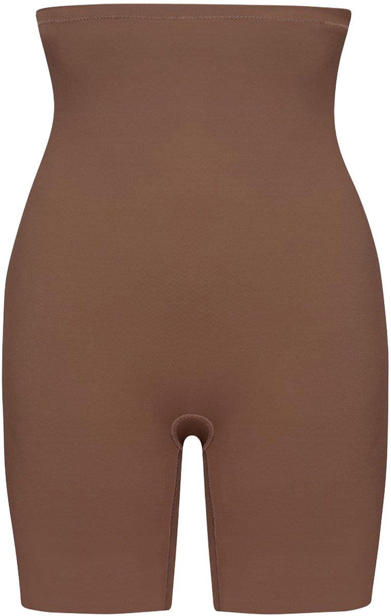 Bye Bra corrigerende shorts, shorts met hoge taille, siliconen beenbandjes, shapewear leggings, shapewear voor dames, 5 kleuren, Cocoa Cacao