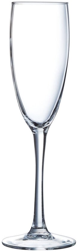 Foto: Champagneglas arcoroc vina transparant glas 190 ml 6 stuks 