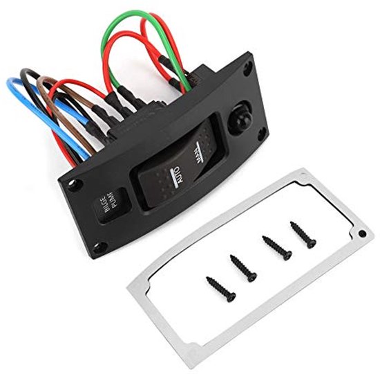 ON-OFF Deluxe LED Rocker Bilge Pump Switch Panel and Circuit Breaker ...