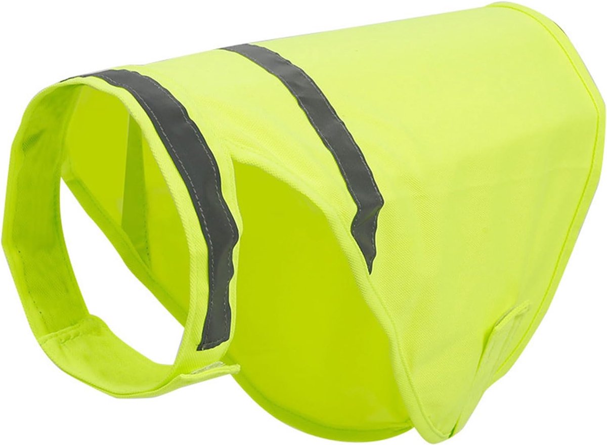 Hondenkleding, reflecterend vest voor nachtelijke wandelingen, zichtbaar veiligheidsvest voor honden, verstelbare ademende puppykampeerkleding, L