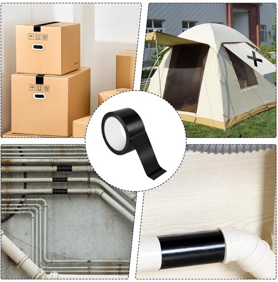 FIXCHORD 3 Rollen Ducttape, 50mm×50m Waterdichte Gaffa Tape, Extra sterk Kleefband, Duct tape voor Reparatie, Versterking, Bundeling, Afdichting, Binnen/Buiten, Zilver