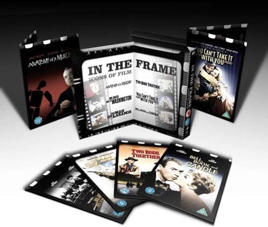 James Stewart filmcollectie 'In The Frame' met 5 DVD's waaronder 'Anatomy of a Murder'.