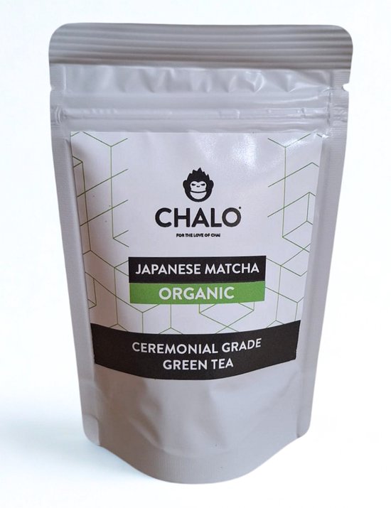 CHALO Organic Matcha 50g – Stand-Up Pouch | Ceremonial Grade, Vegan, Clean Energy & Focus | Barista-Quality Japanese Green Tea Powder