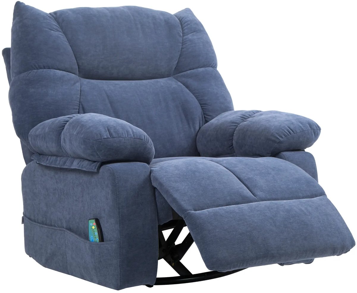 GranMaison Massagestoel Elektrisch 1 Persoon Blauw - Massagestoel - €470,95