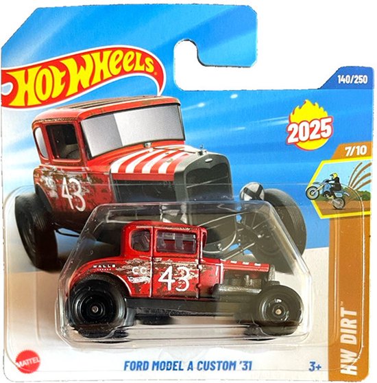 HOT WHEELS 2025 Ford Model A Custom 31 HW Dirt 7 Red #140 Make your own