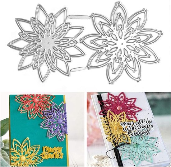 Bloemen en bladeren metalen stansen voor scrapbooking, stansen voor het maken van kaarten, metalen stencils scrapbooking doe-het-zelf gereedschap, gesneden stencils voor doe-het-zelf plakboek