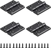 4 Stuks - Mini Scharnieren - Deurscharnier - Meubelscharnier - Deur- en raamscharnieren - Kastscharnier