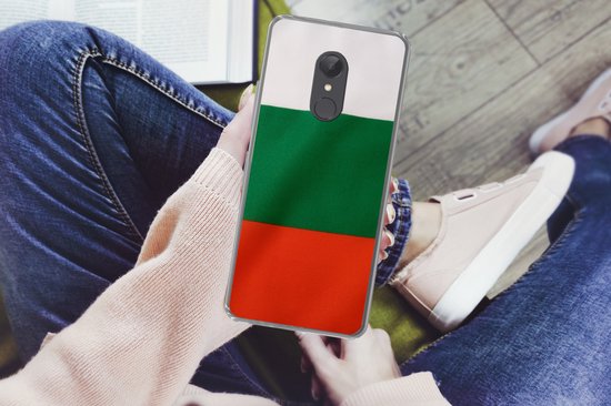 Coque Xiaomi Redmi 5 - Gros plan sur le drapeau de la Bulgarie - Coque en Siliconen pour téléphone