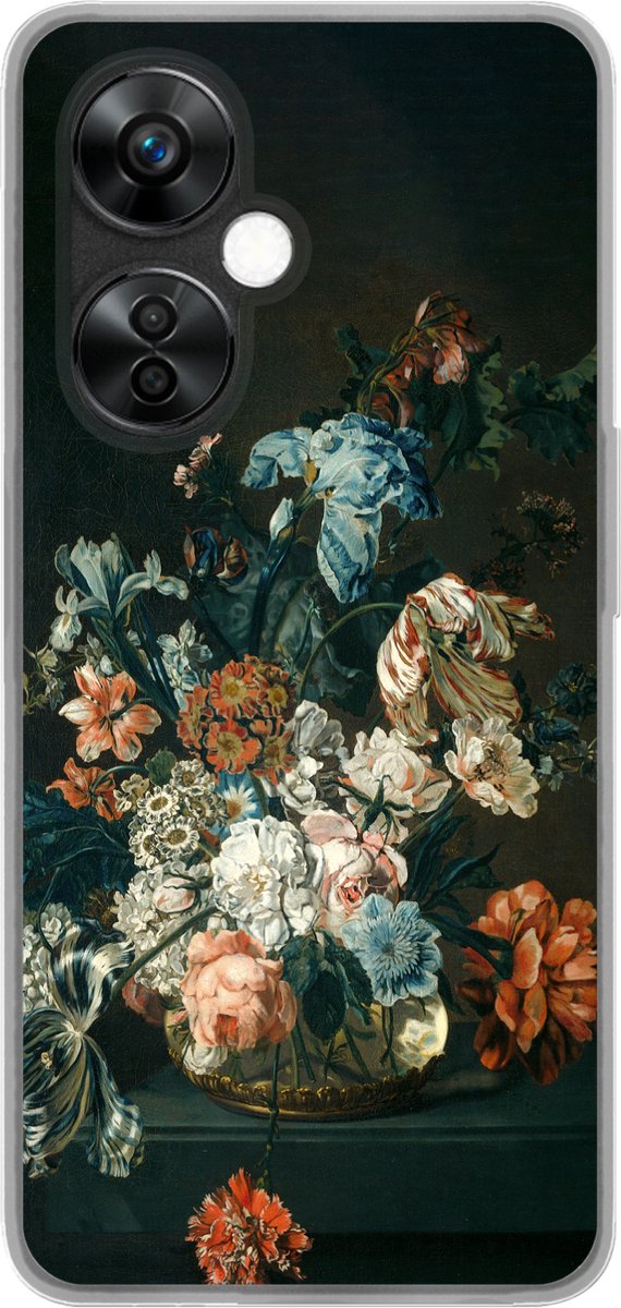 Telefoonhoesje Geschikt voor OnePlus Nord CE 3 Lite hoesje - Stilleven met bloemen - Oude meesters - Kunst - Siliconen Telefoonhoesje Telefoonhoesje