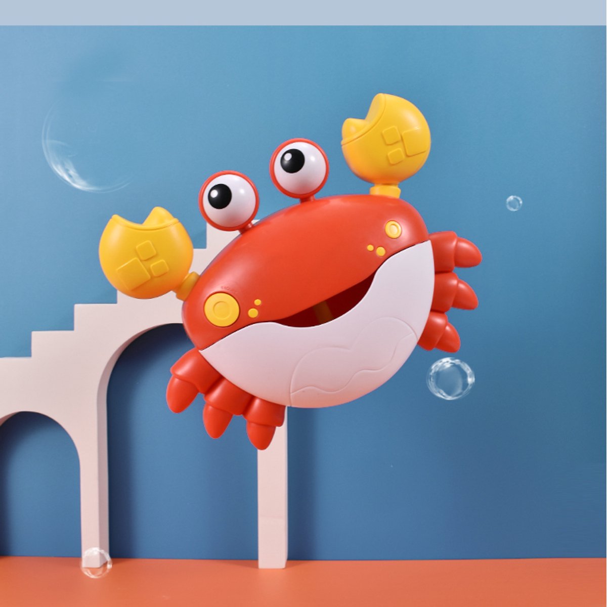 Krab Badspeelgoed met Bubbels en Muziek - Druk op de Knop voor Vrolijke Deuntjes - Leuk Speelgoed voor Kinderen en Peuters, Perfect voor Bad en Douche!”