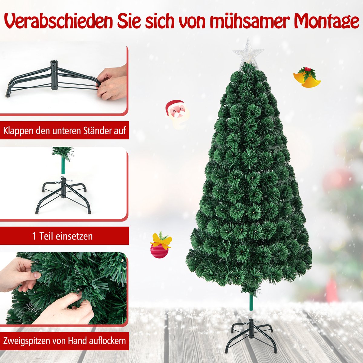 Royal Christmas Kunstkerstboom Washington 150cm | Multi Color Led- verlichting