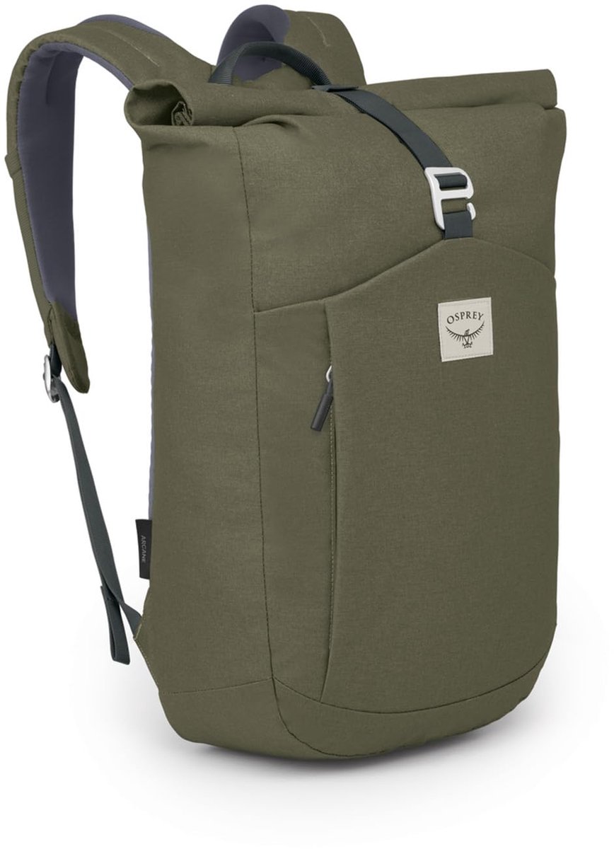 Osprey Arcane Roll Top Pack – Langlebiges Recyclinggewebe – 22 liter - Earl Grey/Sandy Grey Heather O/S