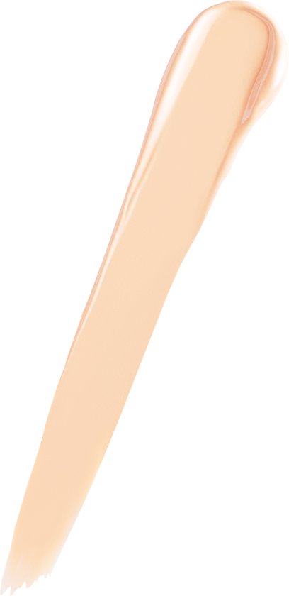 Romige, nude concealer swathe met een gladde, egale textuur.