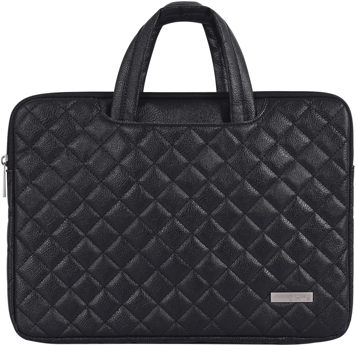 Laptophoes 15.6 Inch HV PU - Laptoptas - Voor Dames & Heren - Laptop Sleeve met Handvat - Zwart