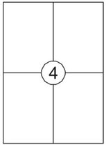Étiquette Quantore 105x148mm 400 pièces