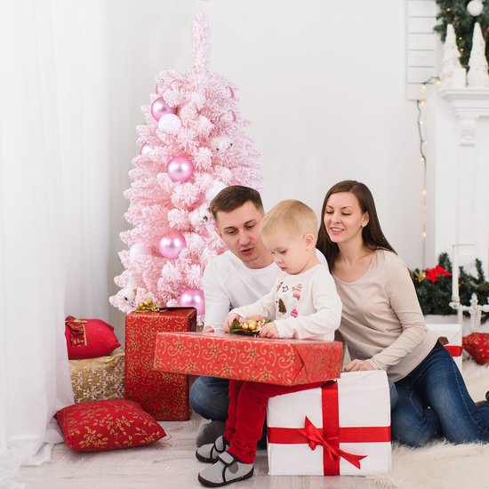 COSTWAY Kunstmatige mini-kerstboom, 60 cm, tafel dennenboom met