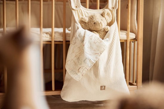 Jollein Boxzak - 65x42cm - Cloudy Rib - Oatmeal - Boxopbergzak — afbeelding 4
