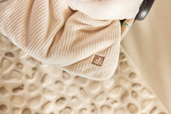 Jollein - Voetenzak voor Autostoel & Kinderwagen (Oatmeal) - Cloudy Rib - Katoen - Footmuff Maxi Cosi, Kinderwagen of Autostoel - 42x82cm van Merkloos — afbeelding 5
