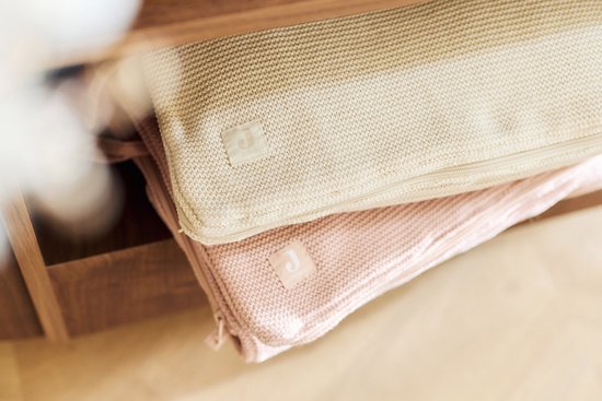 Jollein Voetenzak voor Autostoel & Kinderwagen - Basic Knit - Katoen - 42x82cm - Oatmeal — afbeelding 5