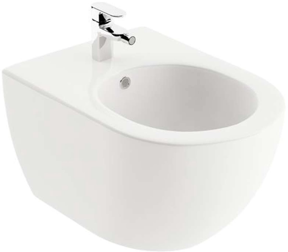 Ravak Chrome - Hangend bidet 360x510 mm, gat voor kraan, wit X01517