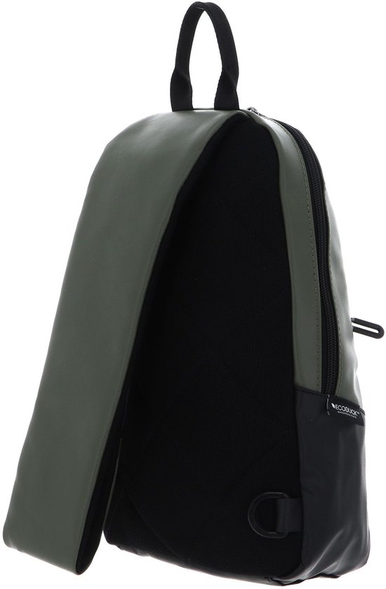 MANDARINA DUCK Necessaire Da Toeletta Eco Coated - Pine Green Oliva - 21x14,5x10 Cm - In Poliestere Riciclato, Impermeabile