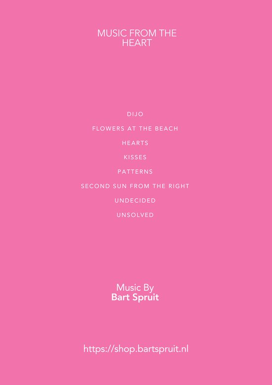 Piano bladmuziek boek – Neoklassieke & Filmische Pianostukken | Music from the Heart Deel 1 | Voor Gemiddeld Niveau