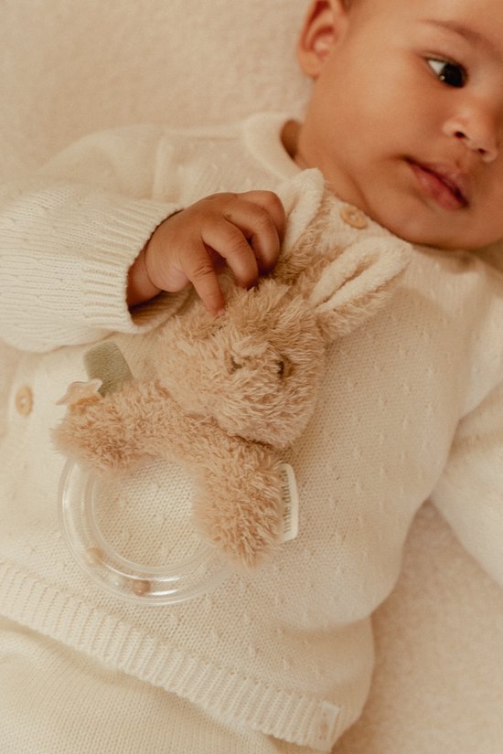 Little Dutch Ringrammelaar Baby Bunny Newborn Naturals van Little Dutch — afbeelding 3