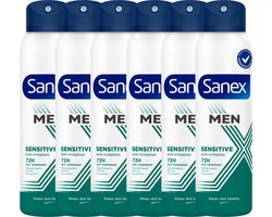 Sanex Men Sensitive 72H Anti-Transpirant Deodorant Spray 6 x 150ml