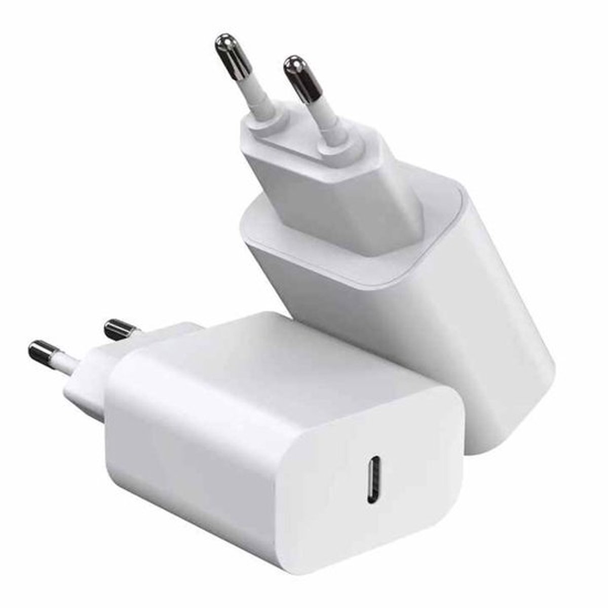 Zolveisa USB-C Snellader - Inclusief C to C Kabel – 20W Snel Opladen – USB-C Adapter – Compacte USB-C Lader – Universele Oplader – 20 W Adapter - Including Cable -Geschikt voor USB-C Apparaten
