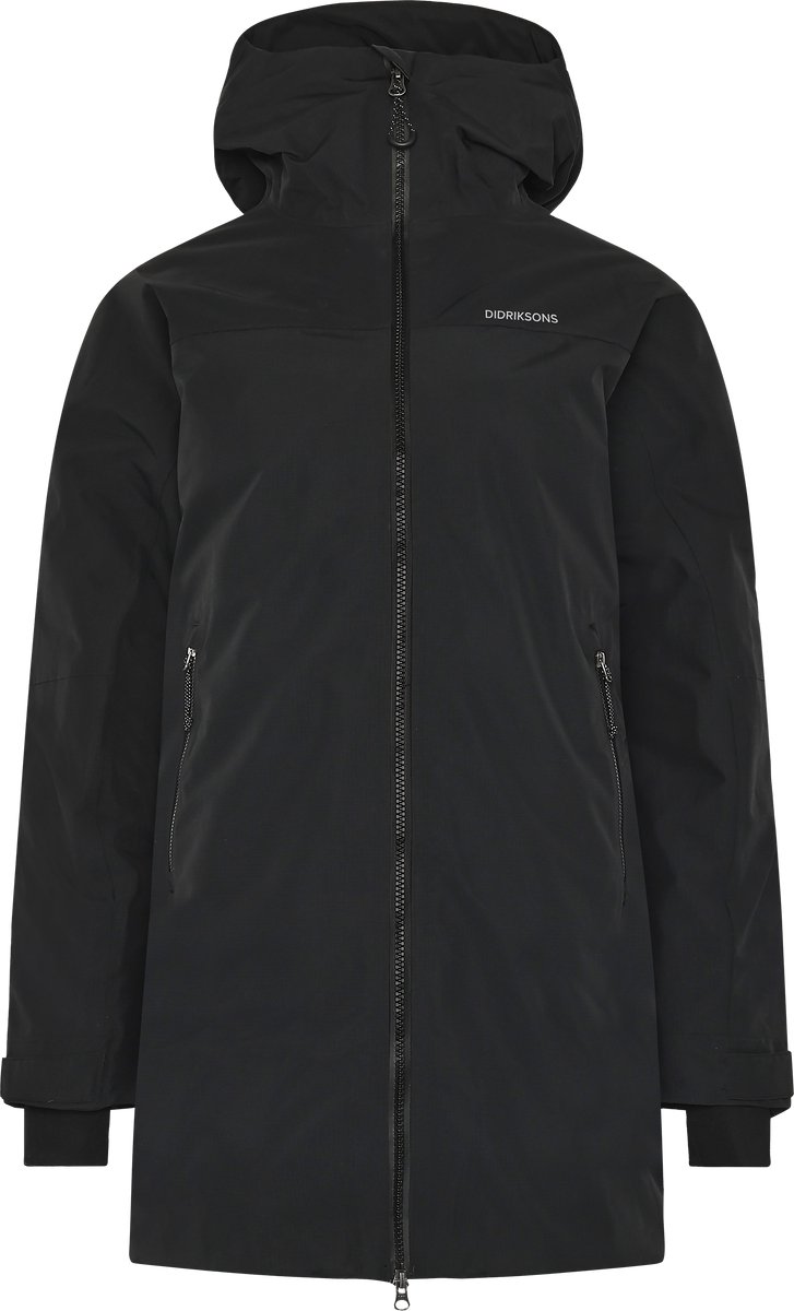 Didriksons MARGET WNS PARKA Dames Outdoorjas Zwart