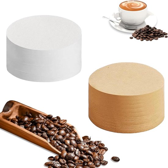 SARO Gebleekte mandfilterpapier, 1.000 stuks, diameter 245 mm, voor koffiezetapparaten