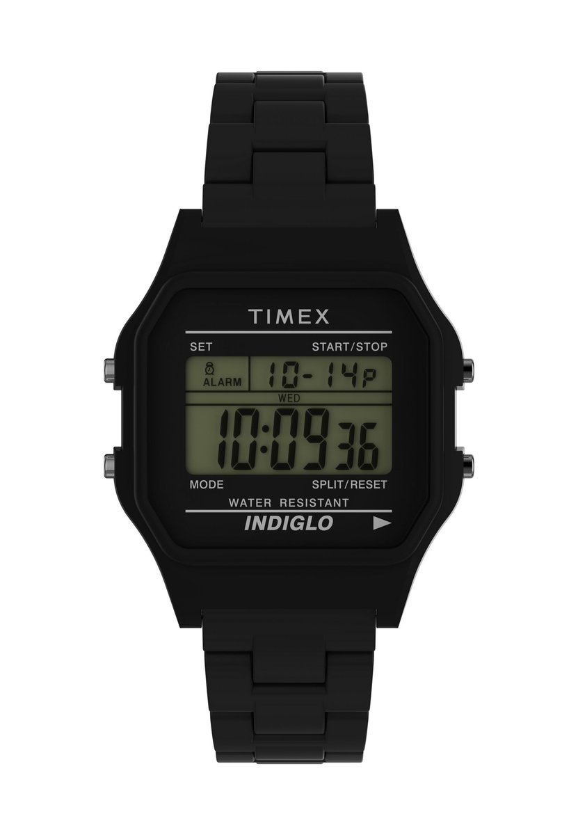 Timex Timex 80 Glossy Automatisch Zwart Case: 100% Plastic| Bracelet: 100% Plastic 36 mm TW2V20000AJ