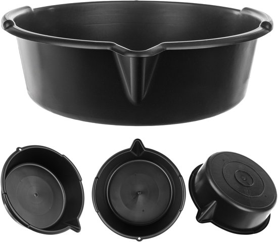 Bac De Vidange 8 Litres PRO – Robuste Avec Bec Coudé Et Poignées – Idéal Vidange Moteur, Boîte, Pont