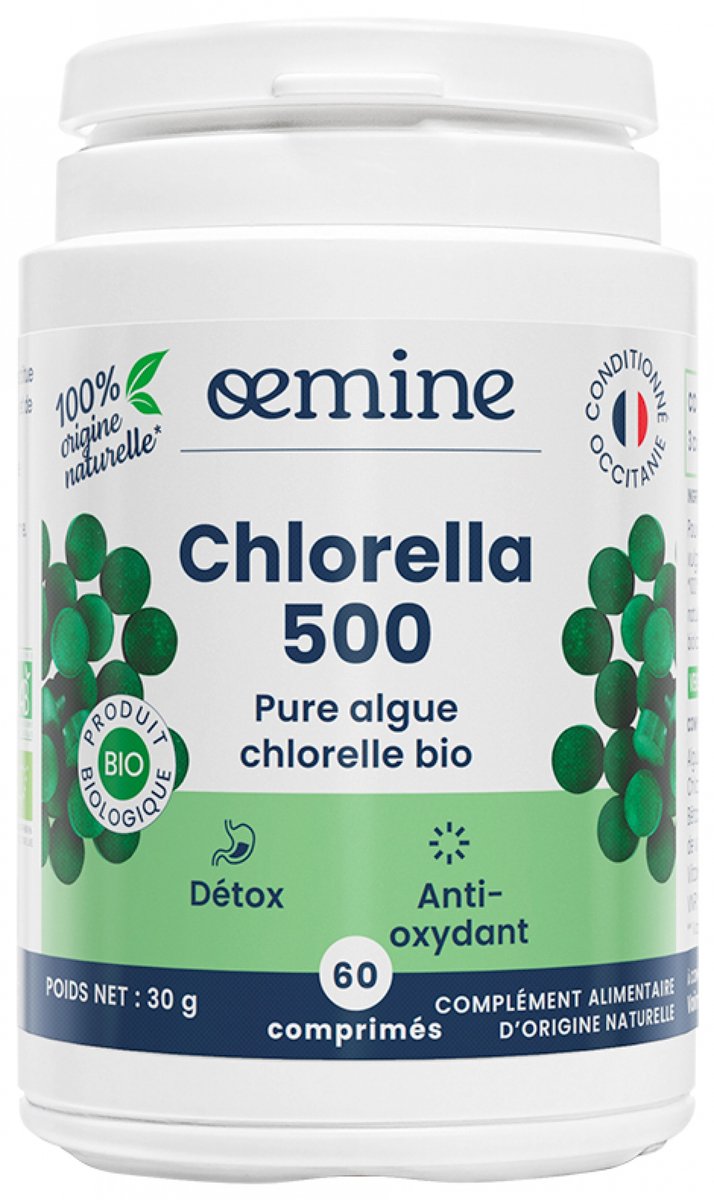 Oemine Chlorella 500 Organic 60 Tabletten