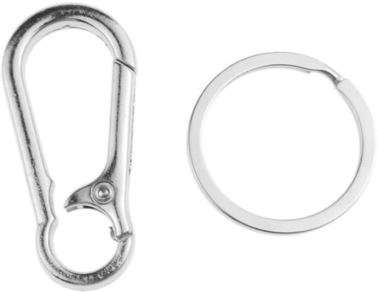 Afneembare Karabijnhaak – Stevige Sleutelhanger Voor Heren En Dames, Licht En Veelzijdig