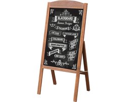unho Houten A-Frame Krijtbord - Staand Stoepbord - Magnetisch Ezel Krijtbord - Display Stand Sandwichbord - voor Home Bar Countertop Café Restaurant Wedding