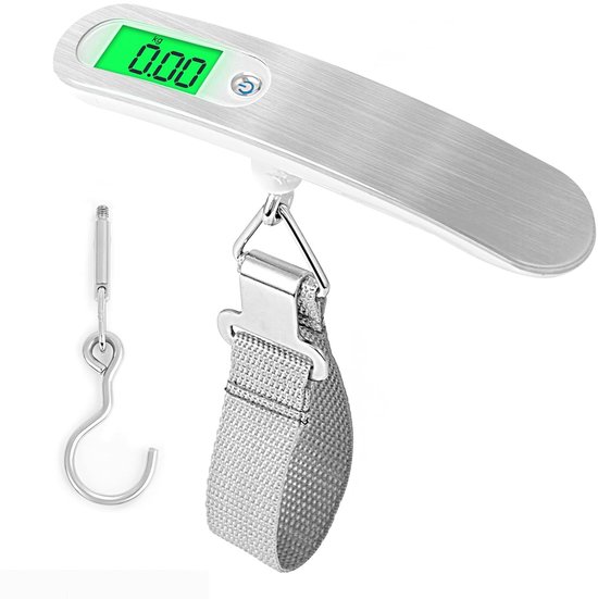 UNWEIGH Digitale Bagageweegschaal - Hangend Ontwerp, Meet Tot 50 Kg, Met LCD Scherm