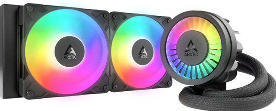 ARCTIC Liquid Freezer III Pro 240 A-RGB - Afmeting radiator: 240 mm - Intel LGA: 1851, 1700 - AMD AM5, AM4 - 2x P12 PWM A-RGB fans - Aluminium - zwart, wit
