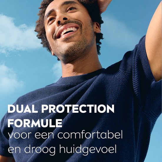 NIVEA MEN Dry Impact Anti-Transpirant Spray - 72 uur bescherming - Met mineralen en DryPlus - Alcoholvrij en antibacterieel - 6 x 150 ml - Voordeelverpakking