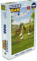 Puzzle Ânes - Oies - Coloré - Puzzle 1000 pièces adultes