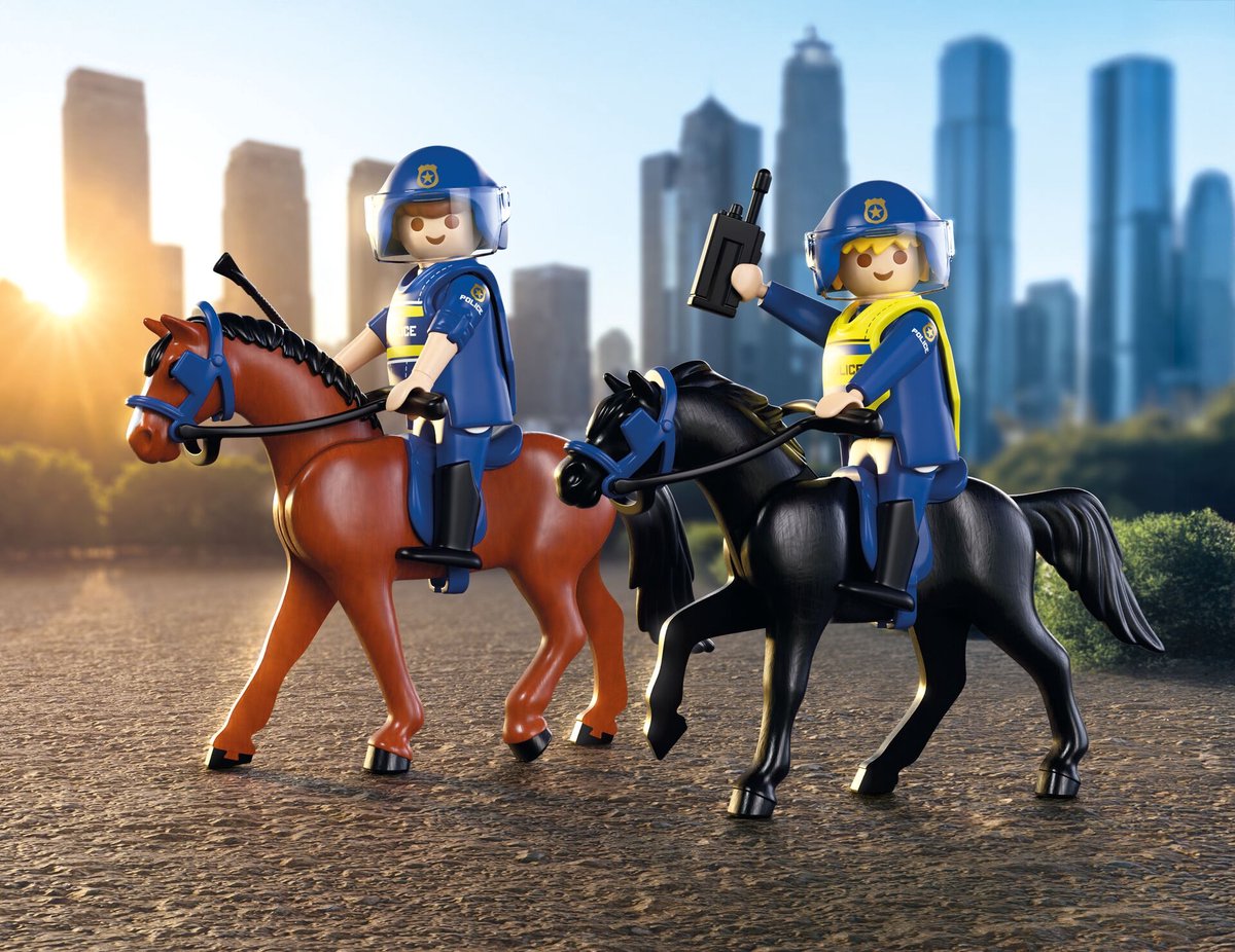 PLAYMOBIL Action Heroes: Politie te paard - 71877 — afbeelding 6