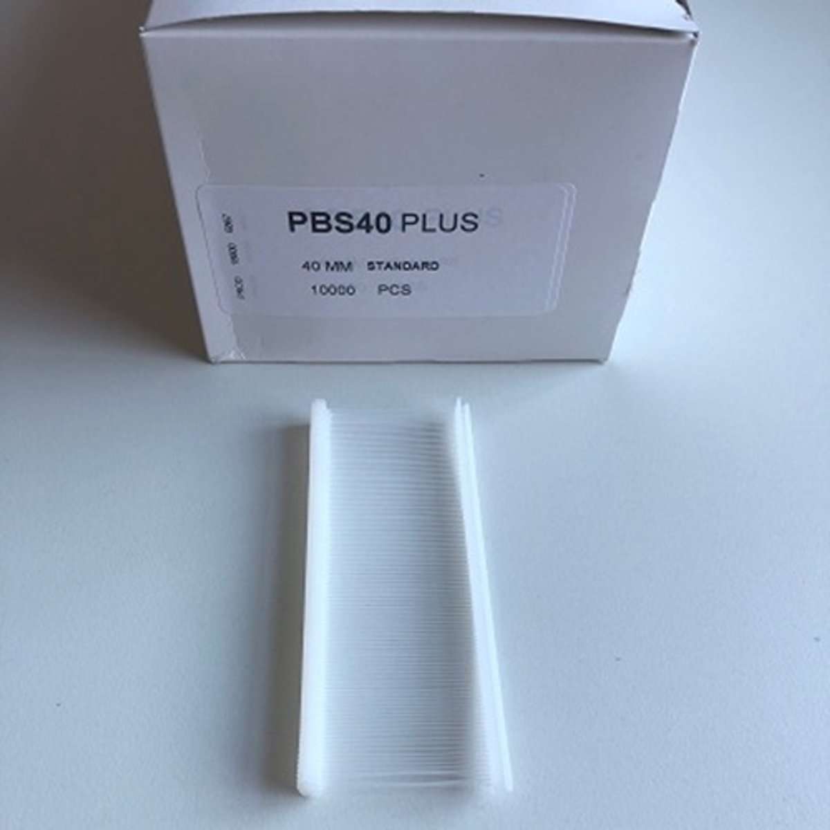 Textielpins 40mm standaard - 100/clip - PP - Verpakt per 10.000 stuks - PBS40 PLUS - Standard Micro Space